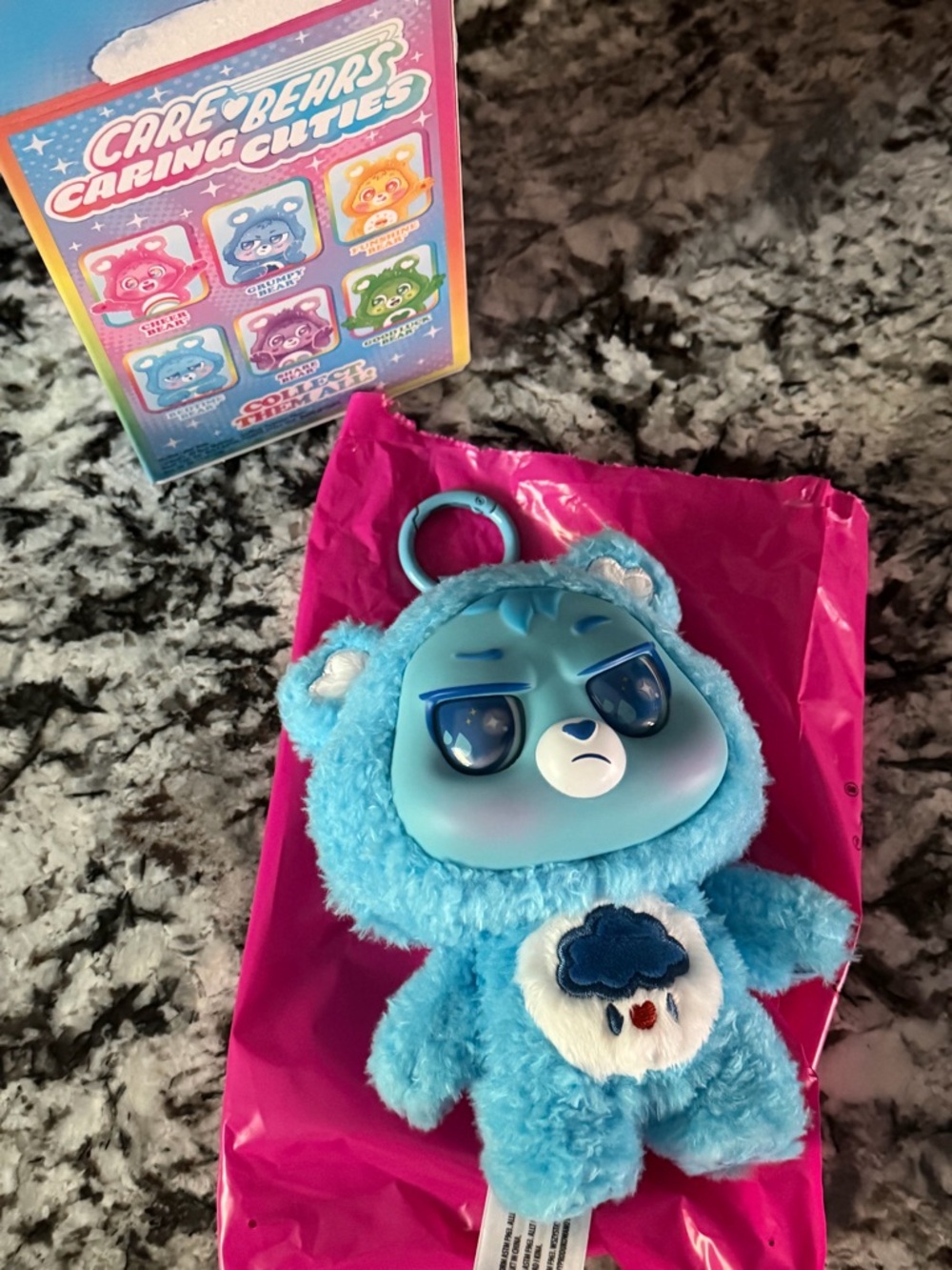 Care Bears Caring Cuties Vinyl Plush Pendant (Grumpy Bear) - Picture 3 of 3